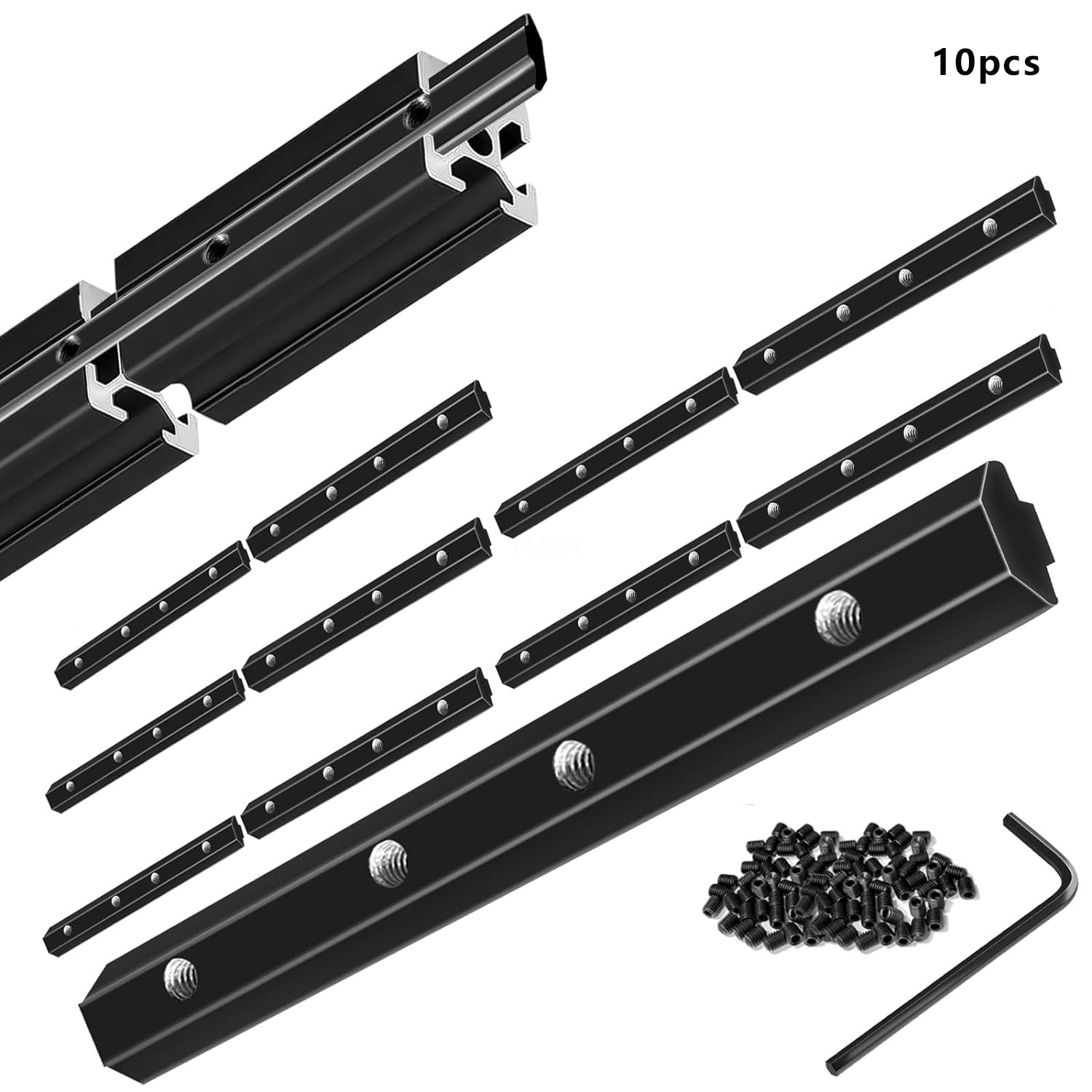 Aluminum T-Slot Profile - 10pcs 2020 Staight Connector Corner Bracket