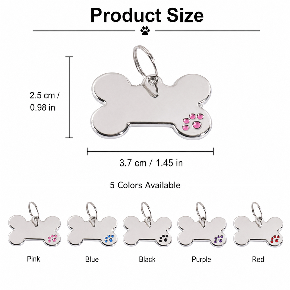 Custom Text Dog Tag Bone Shape - Industrial Laser Marker 评论和价格
