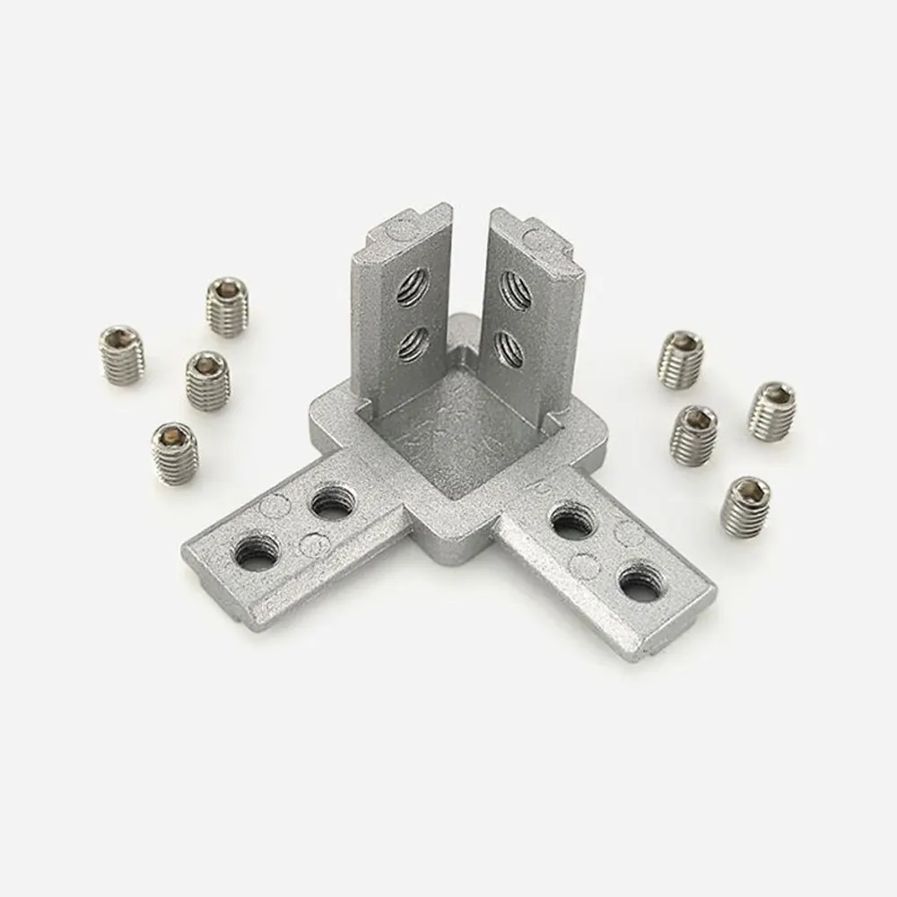 10 Pcs 3 Way Corner Bracket Co - Aluminum T-Slot Profile 评论和价格