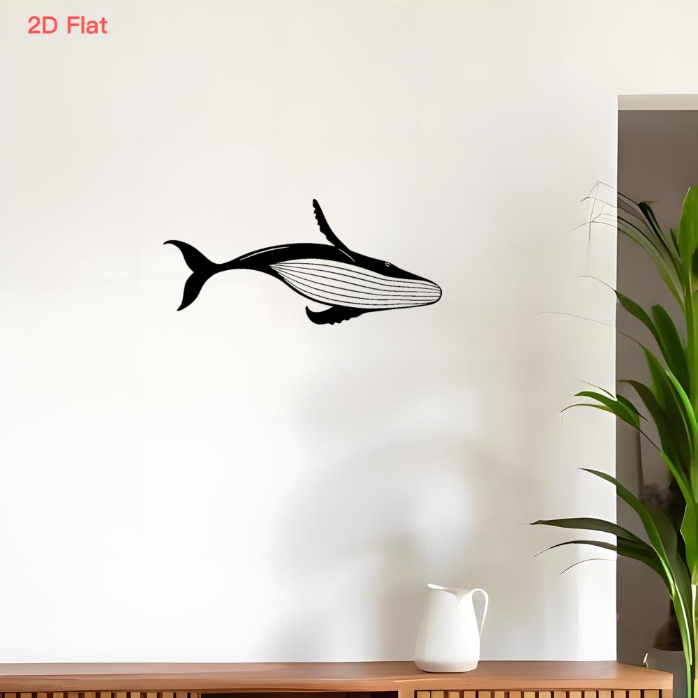 Majestic Whale Metal Wall Art  - Industrial Laser Cutter 评论和价格