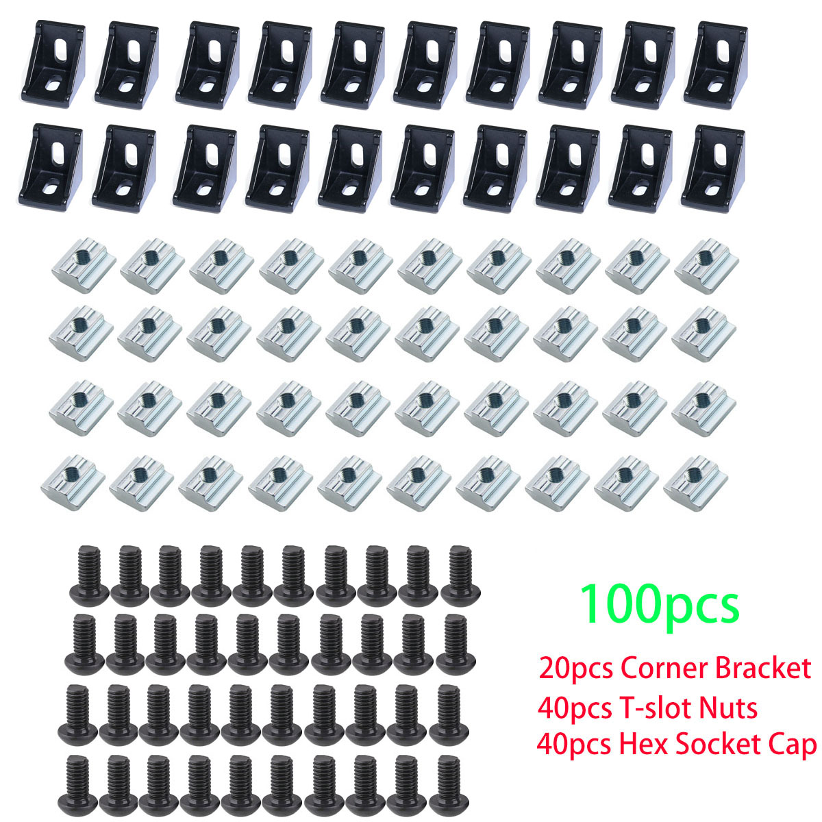 100pcs 2020 Aluminum Profile C - Aluminum T-Slot Profile 评论和价格