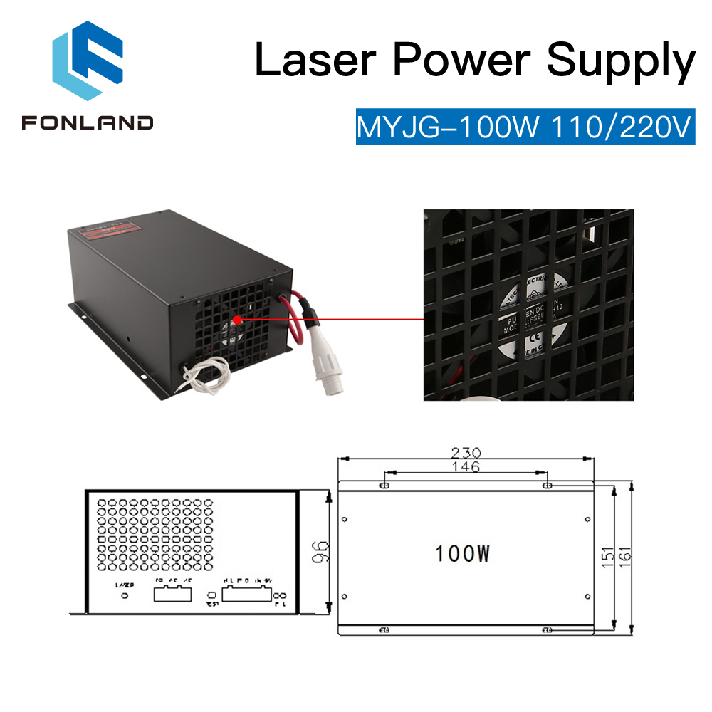 Fonland 100W CO2 Laser Power S - Laser Tube Replacement 评论和价格