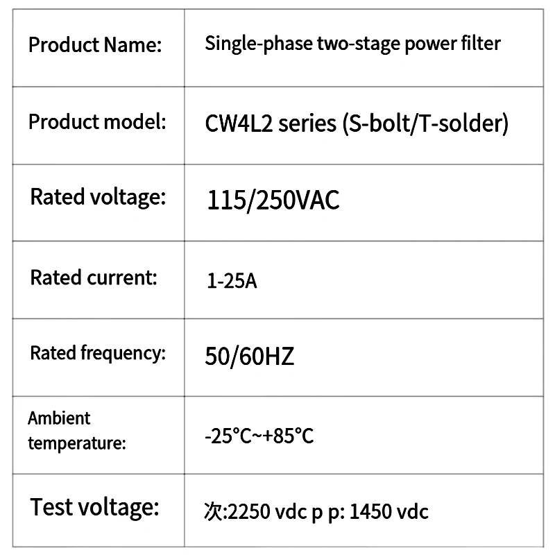 Power EMI Filter CW4L2-10A-T C - Industrial Laser Cutter 评论和价格